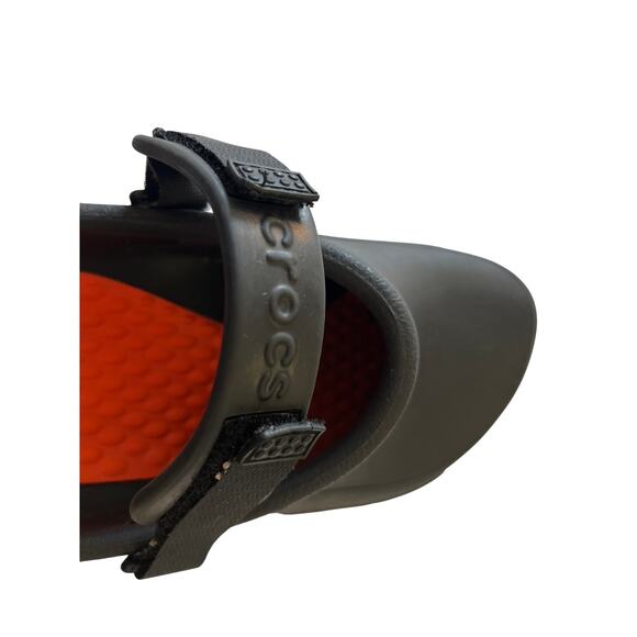 Crocs Bistro‎ Pro LiteRide Black Clogs Orange Insole Slip Resistant M10 W12 main image 5